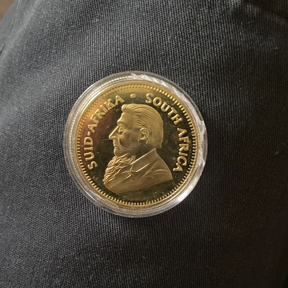 Gold South Africa Coin in Protective Case